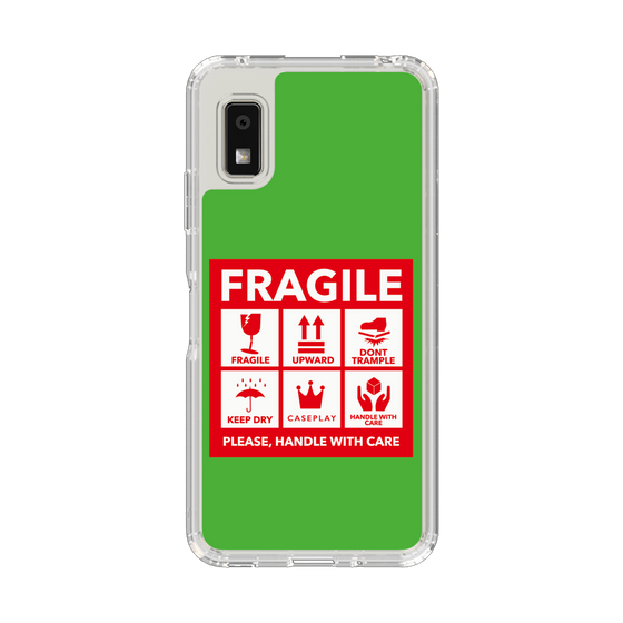 スリムプロテクションケース［ FRAGILE Sticker - Green ］