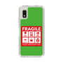 スリムプロテクションケース［ FRAGILE Sticker - Green ］