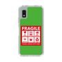 スリムプロテクションケース［ FRAGILE Sticker - Green ］