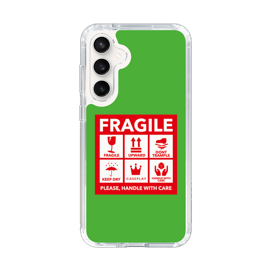 スリムプロテクションケース［ FRAGILE Sticker - Green ］