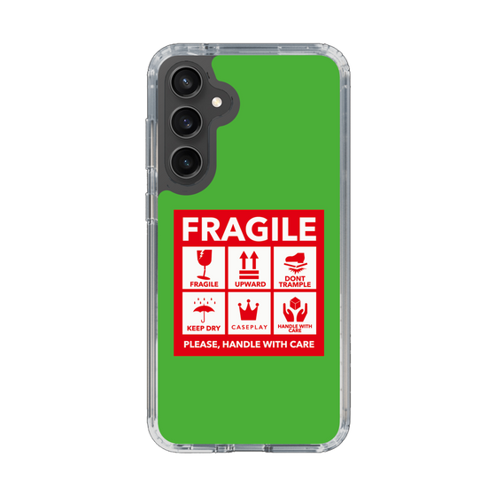 スリムプロテクションケース［ FRAGILE Sticker - Green ］