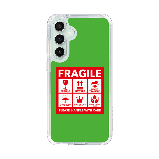 スリムプロテクションケース［ FRAGILE Sticker - Green ］