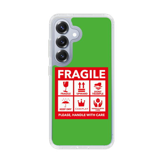 スリムプロテクションケース［ FRAGILE Sticker - Green ］