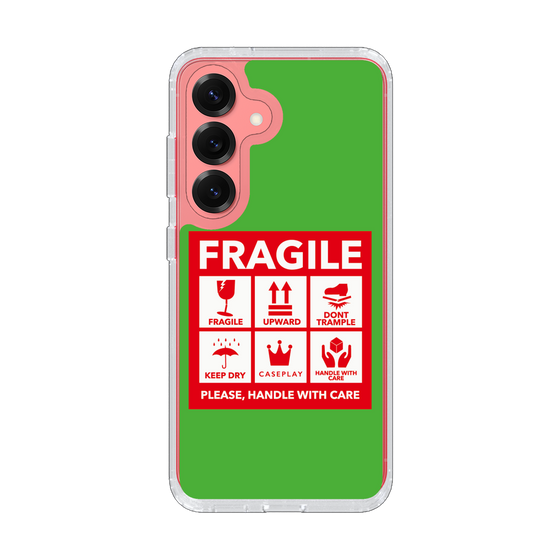 スリムプロテクションケース［ FRAGILE Sticker - Green ］