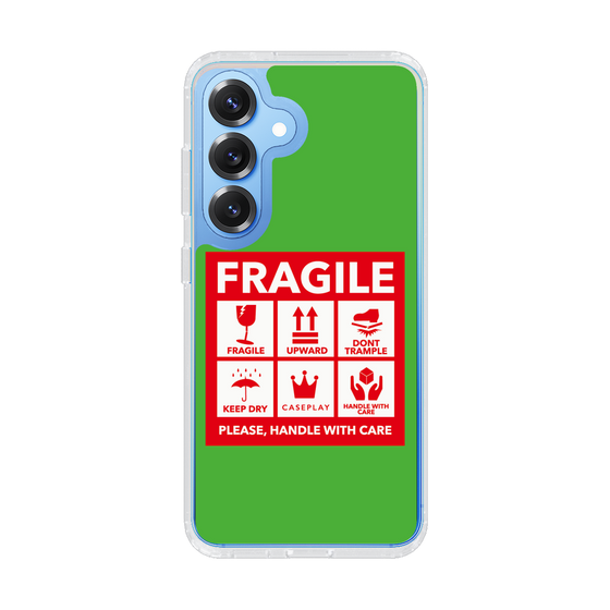 スリムプロテクションケース［ FRAGILE Sticker - Green ］