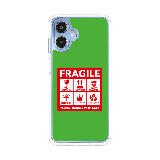 スリムプロテクションケース［ FRAGILE Sticker - Green ］
