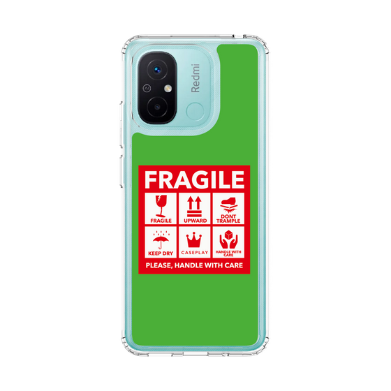 スリムプロテクションケース［ FRAGILE Sticker - Green ］