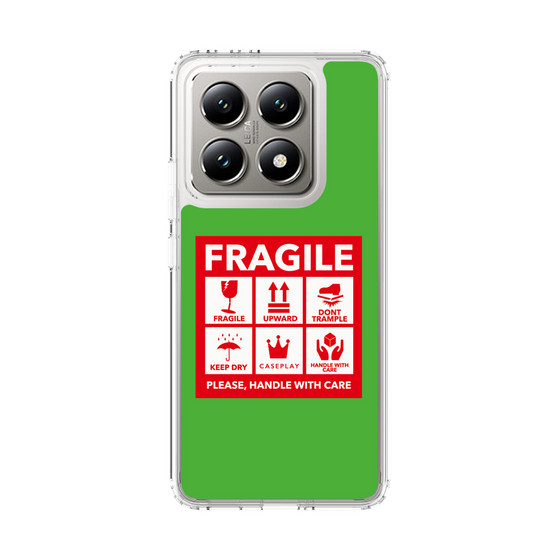 スリムプロテクションケース［ FRAGILE Sticker - Green ］