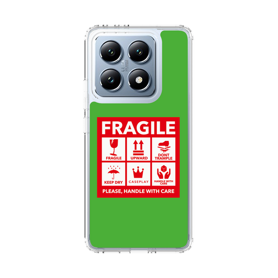 スリムプロテクションケース［ FRAGILE Sticker - Green ］