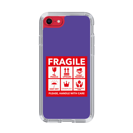 スリムプロテクションケース［ FRAGILE Sticker - Purple ］