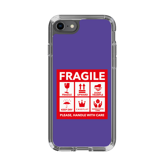 スリムプロテクションケース［ FRAGILE Sticker - Purple ］