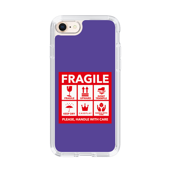 スリムプロテクションケース［ FRAGILE Sticker - Purple ］