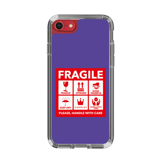 スリムプロテクションケース［ FRAGILE Sticker - Purple ］