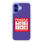 スリムプロテクションケース［ FRAGILE Sticker - Purple ］