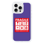 スリムプロテクションケース［ FRAGILE Sticker - Purple ］