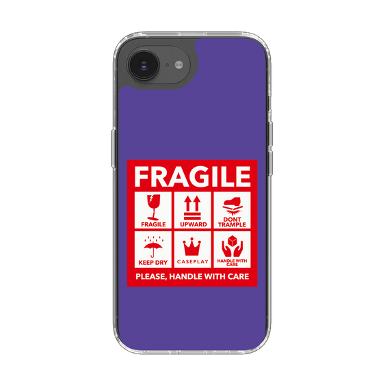 スリムプロテクションケース［ FRAGILE Sticker - Purple ］