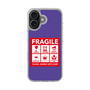 スリムプロテクションケース［ FRAGILE Sticker - Purple ］