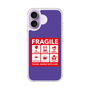 スリムプロテクションケース［ FRAGILE Sticker - Purple ］