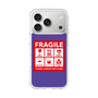 スリムプロテクションケース［ FRAGILE Sticker - Purple ］