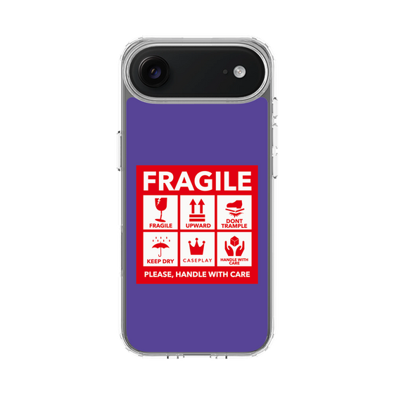スリムプロテクションケース［ FRAGILE Sticker - Purple ］