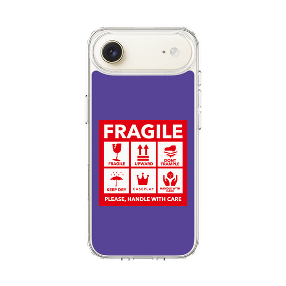 スリムプロテクションケース［ FRAGILE Sticker - Purple ］