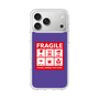 スリムプロテクションケース［ FRAGILE Sticker - Purple ］