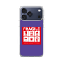 スリムプロテクションケース［ FRAGILE Sticker - Purple ］