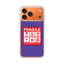 スリムプロテクションケース［ FRAGILE Sticker - Purple ］