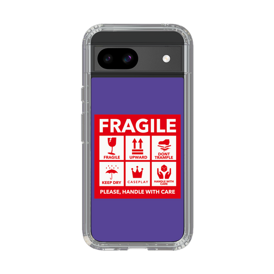 スリムプロテクションケース［ FRAGILE Sticker - Purple ］