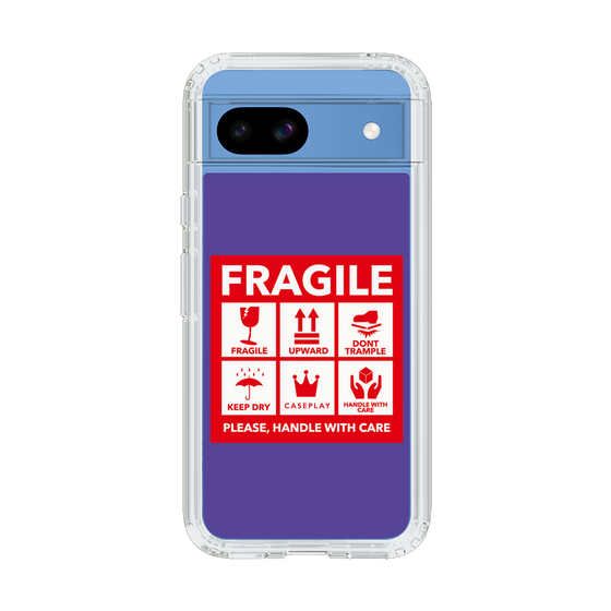 スリムプロテクションケース［ FRAGILE Sticker - Purple ］