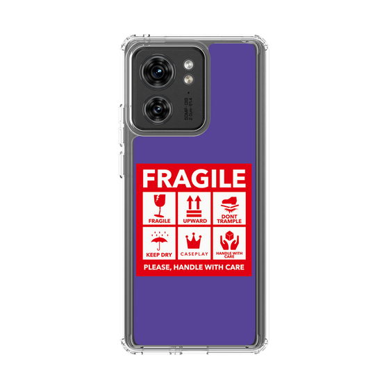 スリムプロテクションケース［ FRAGILE Sticker - Purple ］