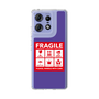 スリムプロテクションケース［ FRAGILE Sticker - Purple ］