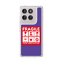 スリムプロテクションケース［ FRAGILE Sticker - Purple ］