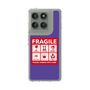 スリムプロテクションケース［ FRAGILE Sticker - Purple ］