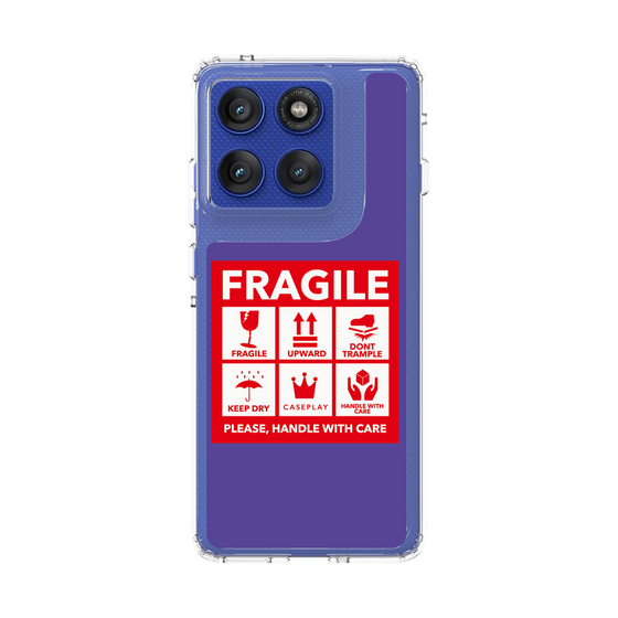 スリムプロテクションケース［ FRAGILE Sticker - Purple ］