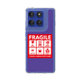 スリムプロテクションケース［ FRAGILE Sticker - Purple ］