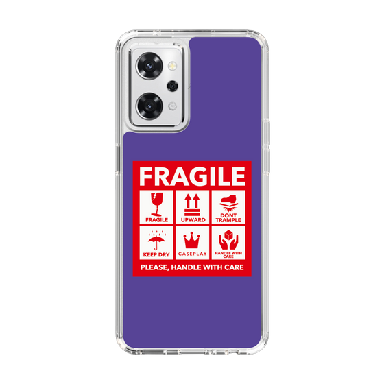 スリムプロテクションケース［ FRAGILE Sticker - Purple ］