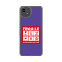 スリムプロテクションケース［ FRAGILE Sticker - Purple ］