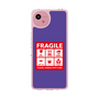 スリムプロテクションケース［ FRAGILE Sticker - Purple ］