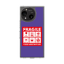 スリムプロテクションケース［ FRAGILE Sticker - Purple ］