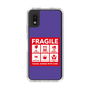 スリムプロテクションケース［ FRAGILE Sticker - Purple ］