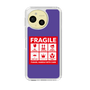 スリムプロテクションケース［ FRAGILE Sticker - Purple ］