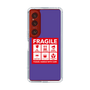 スリムプロテクションケース［ FRAGILE Sticker - Purple ］