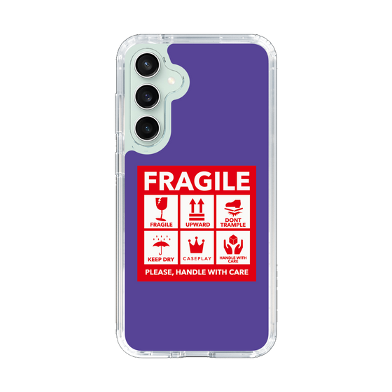 スリムプロテクションケース［ FRAGILE Sticker - Purple ］