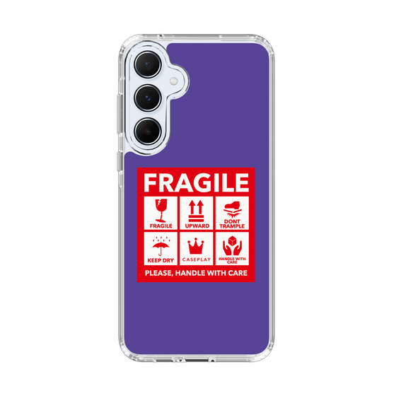 スリムプロテクションケース［ FRAGILE Sticker - Purple ］