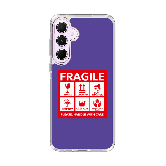 スリムプロテクションケース［ FRAGILE Sticker - Purple ］