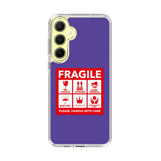 スリムプロテクションケース［ FRAGILE Sticker - Purple ］