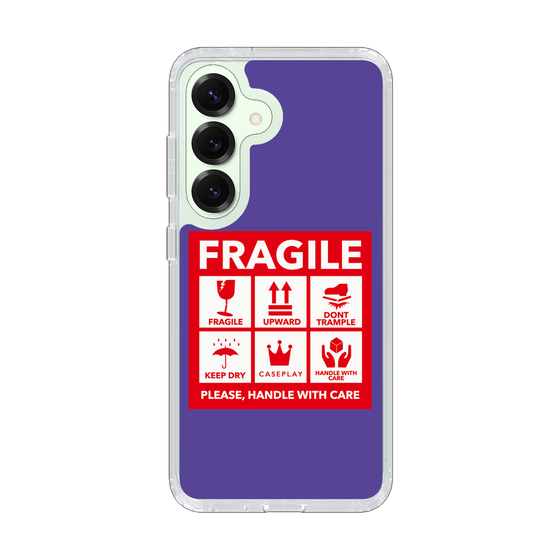 スリムプロテクションケース［ FRAGILE Sticker - Purple ］