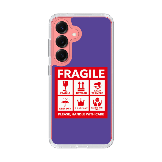 スリムプロテクションケース［ FRAGILE Sticker - Purple ］