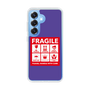 スリムプロテクションケース［ FRAGILE Sticker - Purple ］